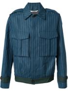 Umit Benan Pinstriped Cargo Jacket
