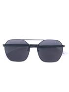Mcq By Alexander Mcqueen Eyewear - Geometric Frame Sunglasses - Unisex - Metal (other) - One Size, Black, Metal (other)