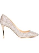 Jimmy Choo Esme Pumps, Women's, Size: 41, Grey, Polyester/leather