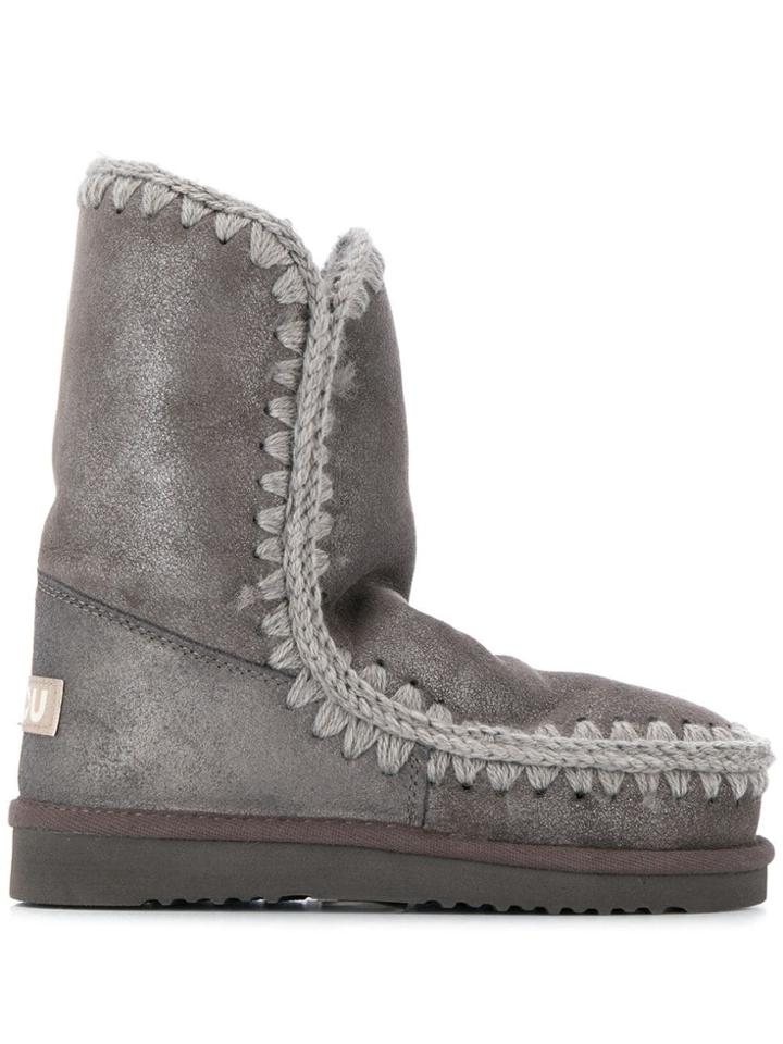 Mou Mu. Fw101000beskimo Boot 24 Cmduiro - Grey