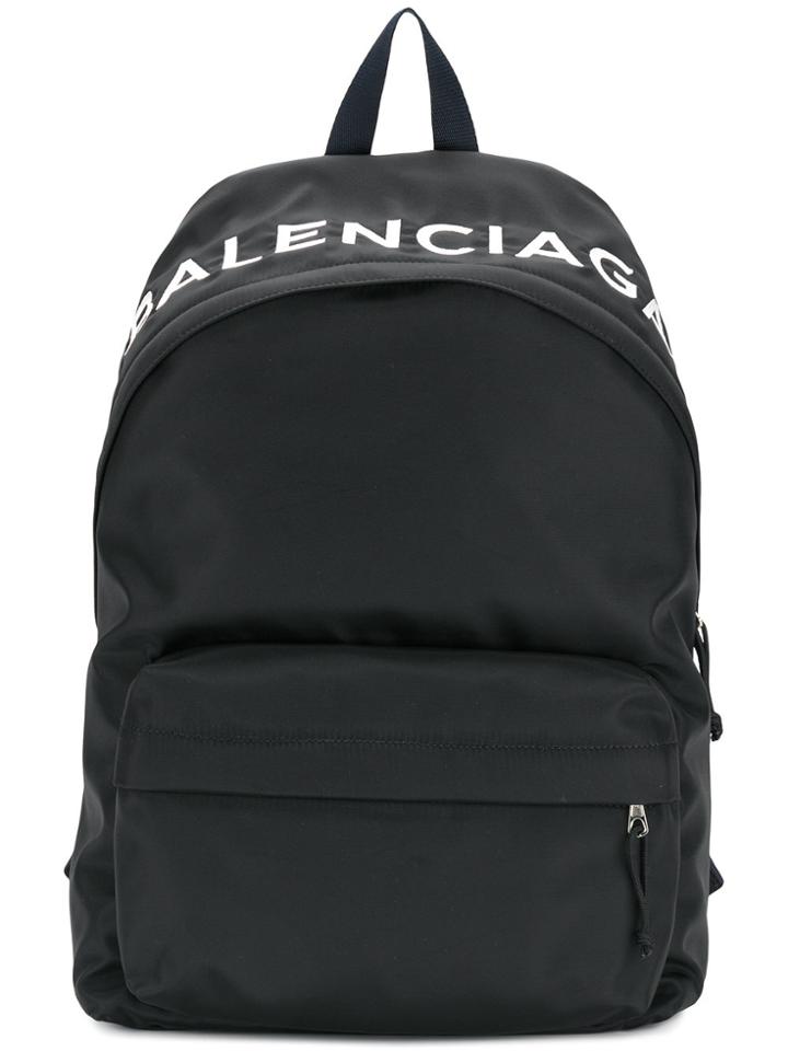 Balenciaga Bal Wheel Backpack - Black