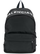Balenciaga Bal Wheel Backpack - Black