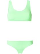 Danielle Guizio Sport Style Bikini - Green
