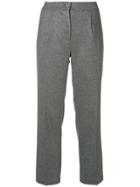Blugirl Cropped Tailored Trousers - Grey