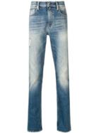 Calvin Klein Jeans Light-wash Fitted Jeans - Blue