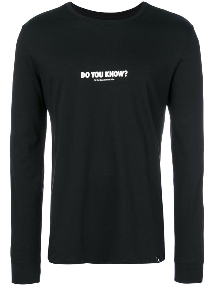 Nike Jordan Sportswear Aj 3 Do You Know? T-shirt - Black