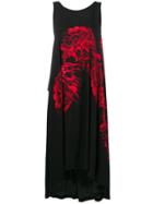 Yohji Yamamoto Printed Asymmetric Dress - Black