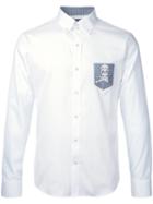 Loveless Printed Pocket Shirt, Men's, Size: 2, White, Cotton