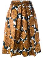 Eggs 'rose' Pleated Skirt, Women's, Size: 42, White, Cotton/acetate/viscose