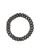 Shay 18kt Gold And Black Diamond Chain Link Bracelet - Metallic