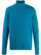 Cp Company Roll Neck Sweater - Blue