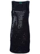 Jean Paul Gaultier Vintage Sequin Dress, Women's, Size: 46, Black