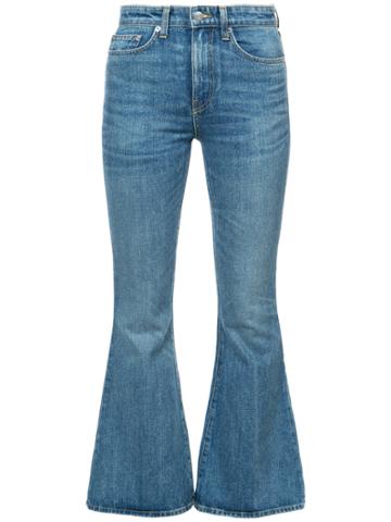 Brock Collection Faded Flared Jeans - Blue