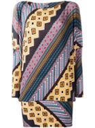 Issey Miyake Printed Pattern Top, Women's, Size: 2, Yellow/orange, Triacetate/polyester/polyurethane