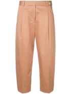 Mauro Grifoni Banana Cropped Trousers - Nude & Neutrals