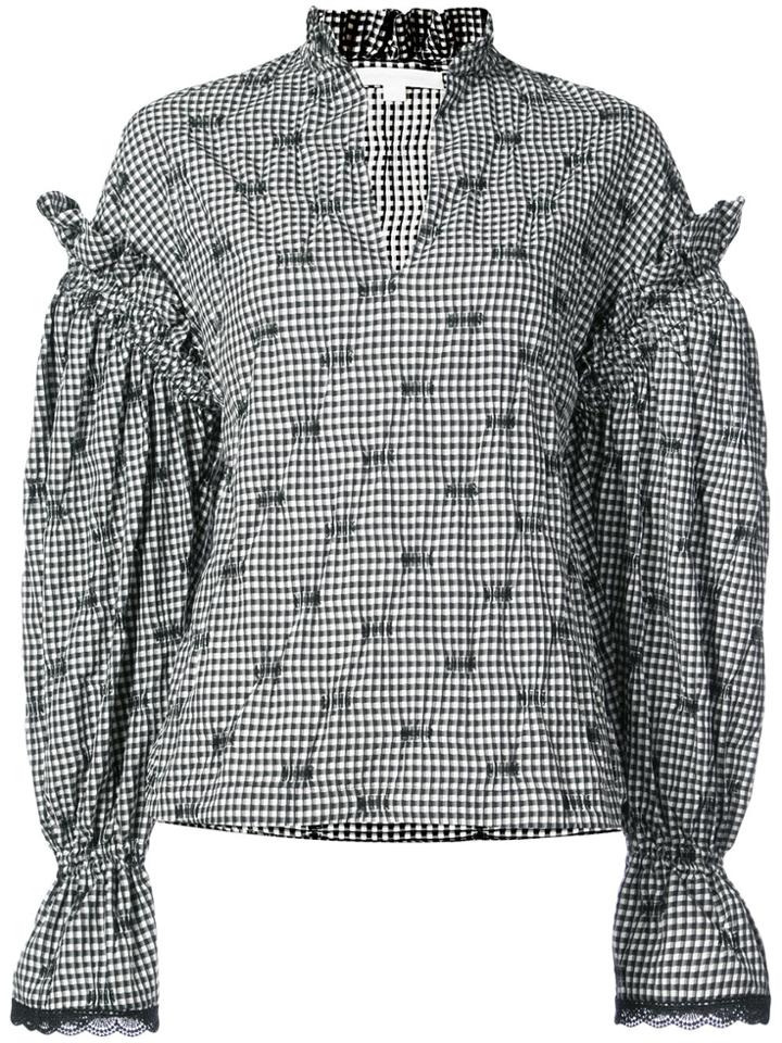 Jonathan Simkhai Gingham-print Shirt - Black