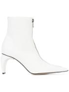Misbhv Zipped Ankle Boots - White