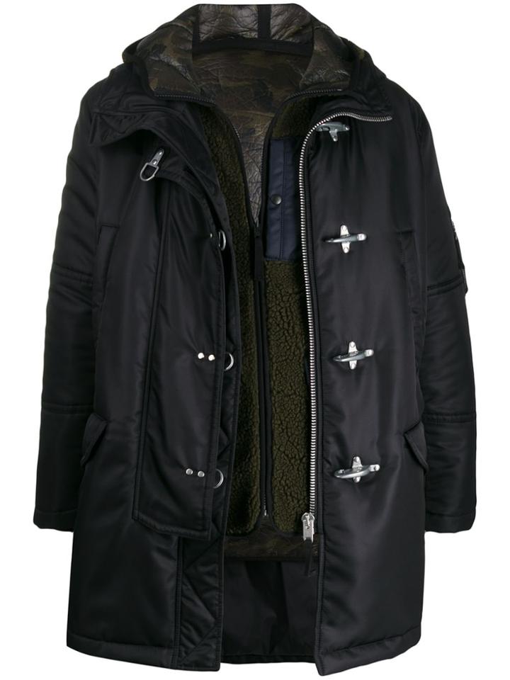 Fay 4 Ganci Hooded Parka - Black