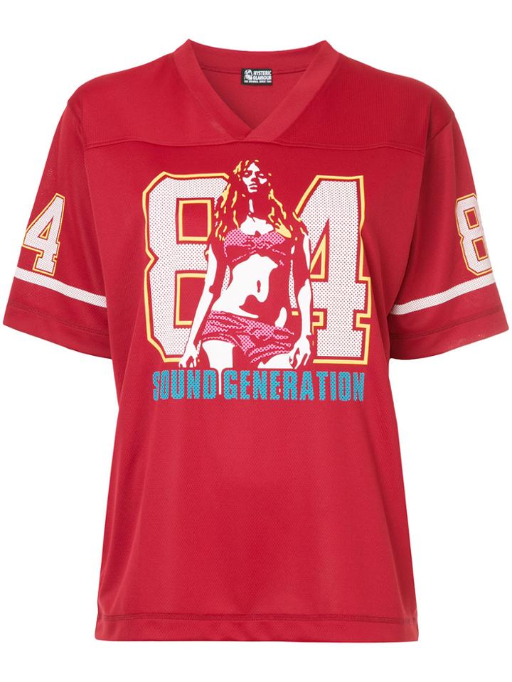Hysteric Glamour American Football T-shirt - Red