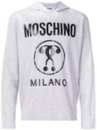 Moschino Logo Printed Top - Grey