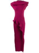 Rick Owens Sarah Ruffled Maxi Dress - Pink