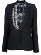 Thomas Wylde Jewel-embellished Jacket, Women's, Size: 8, Black, Polyester/spandex/elastane/viscose