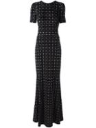 Givenchy Printed Evening Dress, Women's, Size: 36, Black, Viscose/acetate/spandex/elastane/silk