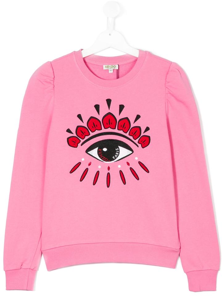 Kenzo Kids Eye Print Sweatshirt - Pink & Purple