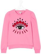 Kenzo Kids Eye Print Sweatshirt - Pink & Purple