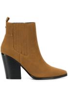 Kendall+kylie Western-style Ankle Boots - Brown