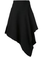 Jw Anderson Layered Asymmetric Skirt - Black