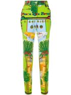 Versace Vintage Miami Printed Jeans - Green