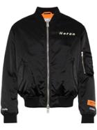 Heron Preston Graphic Print Bomber Jacket - Black