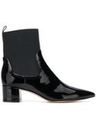 Gianvito Rossi Varnished Ankle Boots - Black