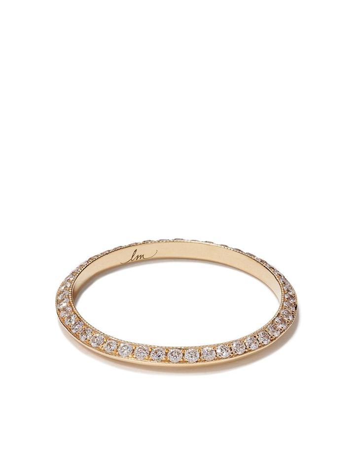 Lizzie Mandler Fine Jewelry 18kt Yellow Gold Diamond Pave Petit Knife