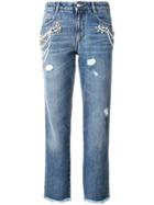 Ermanno Scervino Cropped Fitted Jeans - Blue