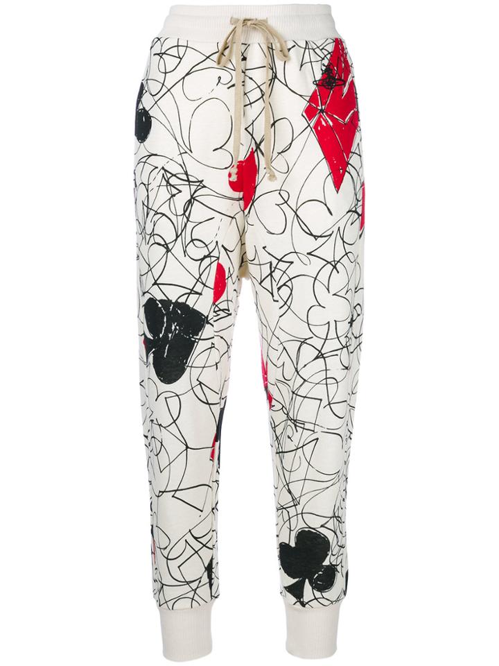 Vivienne Westwood Printed Cropped Sweat Pants - Nude & Neutrals