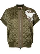 No21 Quilted Bomber Jacket - Brown