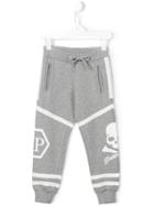 Philipp Plein Kids Save Track Pants, Boy's, Size: 8 Yrs, Grey