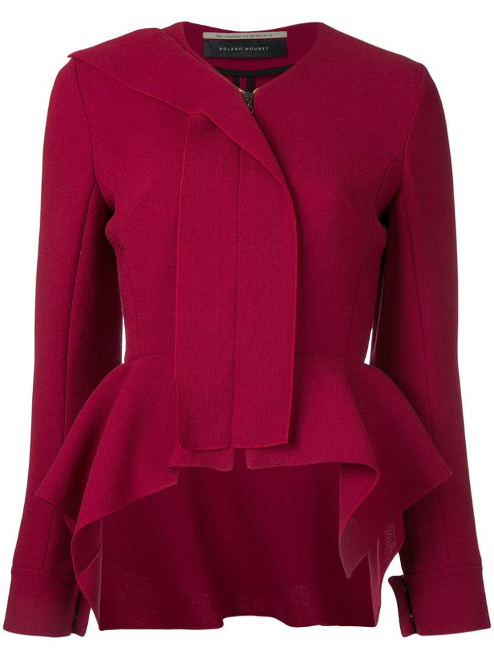 Roland Mouret Zipped Blazer - Red