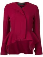 Roland Mouret Zipped Blazer - Red