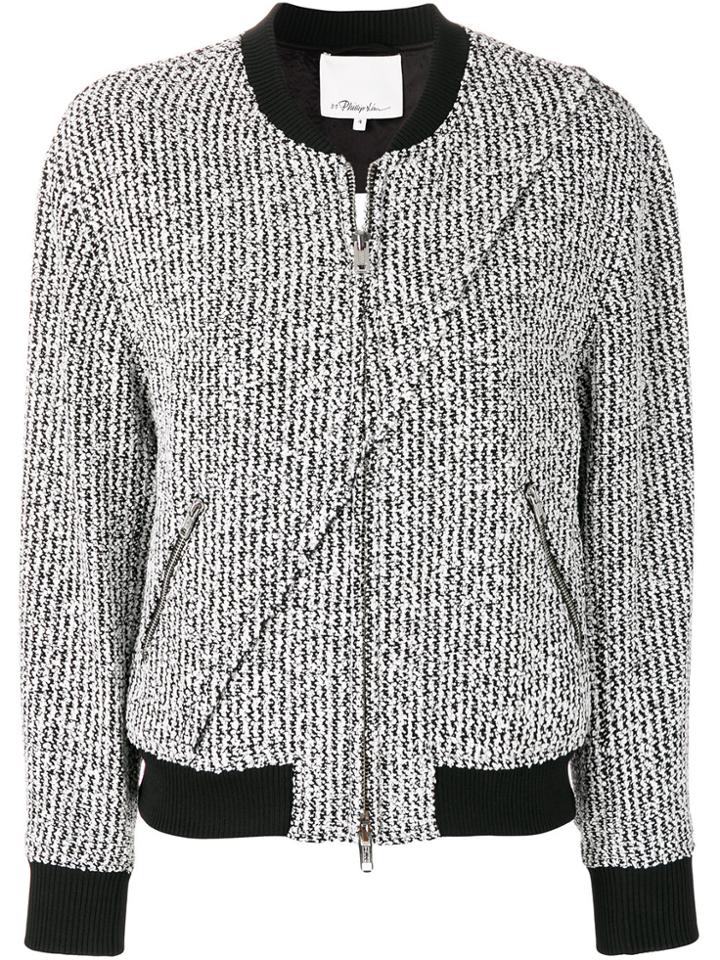 3.1 Phillip Lim Embroidered Bomber Jacket - White