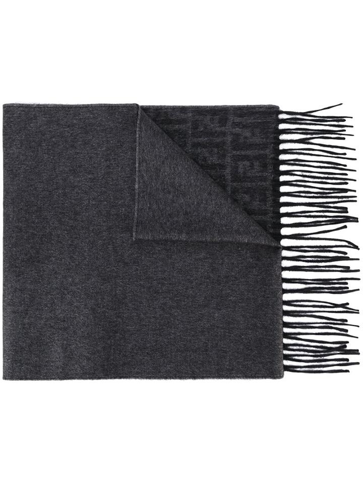 Fendi Ff Logo Scarf, Women's, Black, Silk/cashmere