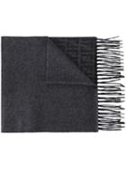 Fendi Ff Logo Scarf, Women's, Black, Silk/cashmere