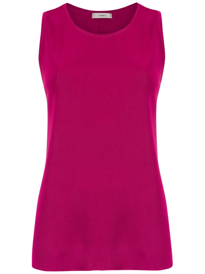 Egrey Sleeveless Knit Blouse - Pink & Purple