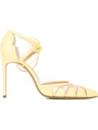 Bionda Castana Lana Pumps, Women's, Size: 39, Yellow/orange, Calf Leather/nylon/leather