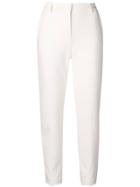 M Missoni Slim-fit High-waist Trousers - White