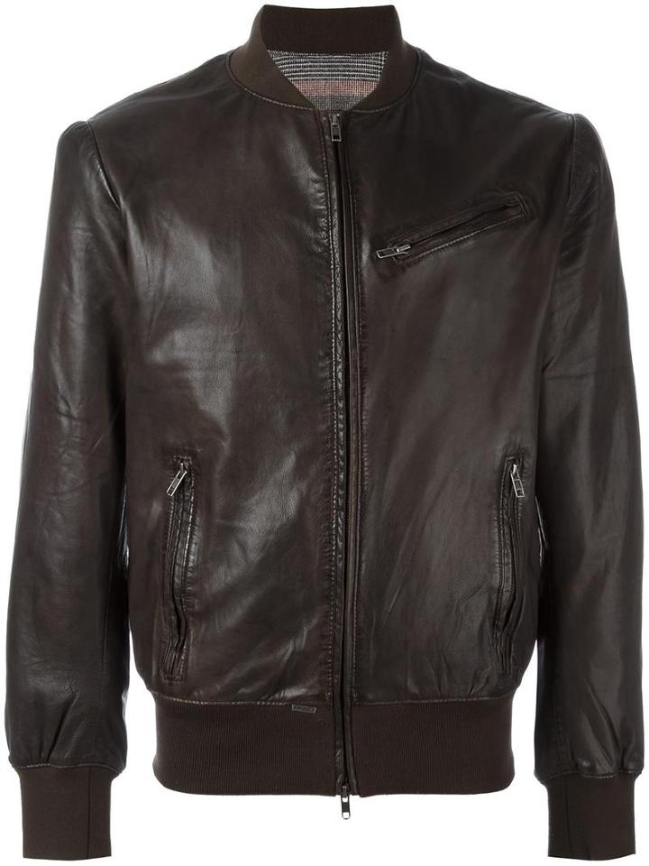 S.w.o.r.d 6.6.44 'smoke' Jacket, Men's, Size: 54, Brown, Leather/cotton/polyester