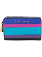 Marc Jacobs Grind Colourblocked Continental Wallet - Blue