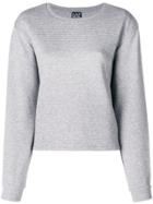Ea7 Emporio Armani Ribbed Jersey Sweater - Grey